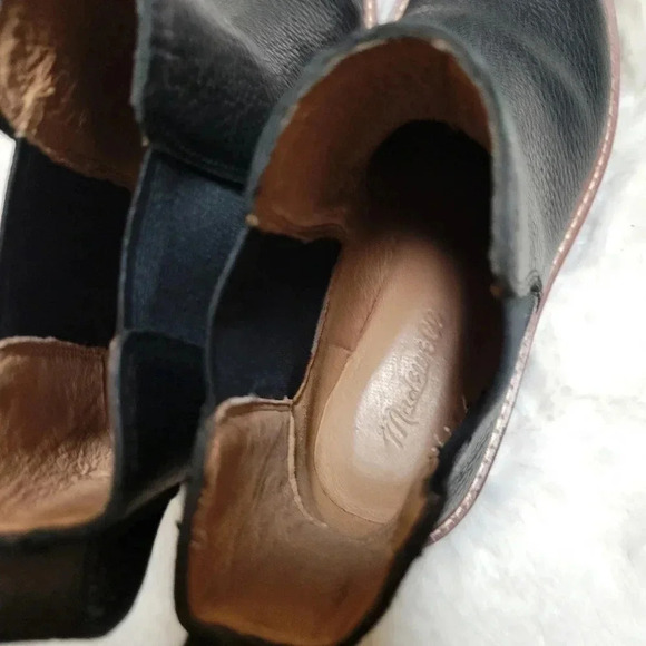 MADEWELL The Citywalk Lugsole Chelsea Boot In Leather Black Size 6 - Picture 7 of 11